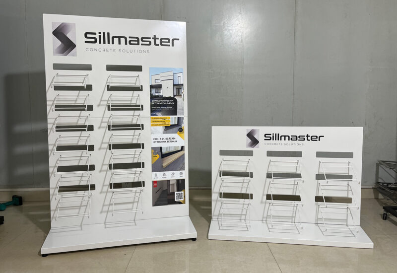 Sillmaster termékbemutató állvány